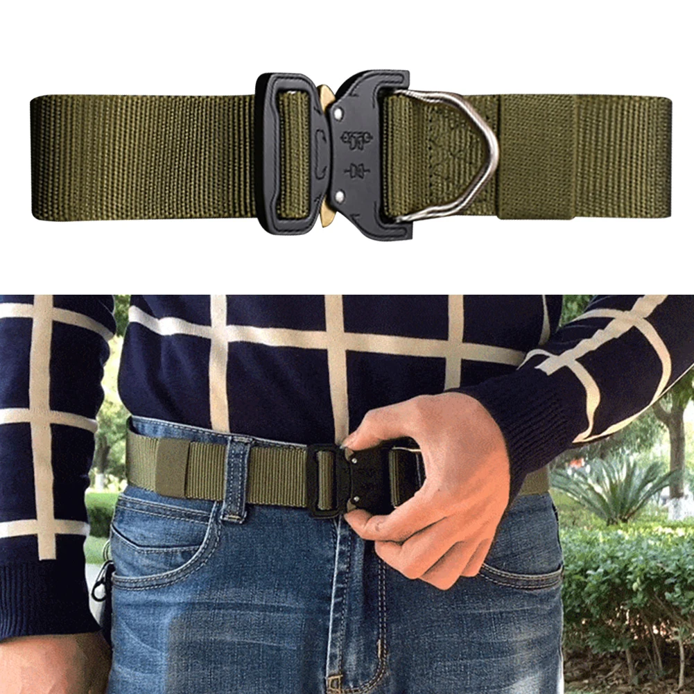 

Outdoor Molle Belt Convenient Practical User-friendly Design Casual Men Rescue Survival Quick Release Belt for Hunting