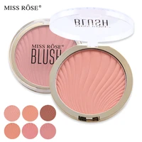 miss rose six tone matte bright skin color rouge nude make up natural blush peach blush makeup blush palette makeup products