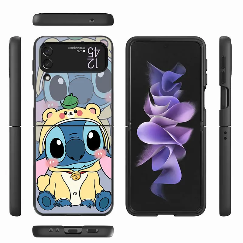 Чехол для Samsung Galaxy Z Flip 3 4 5G защита от падения жесткий Роскошный чехол телефона из