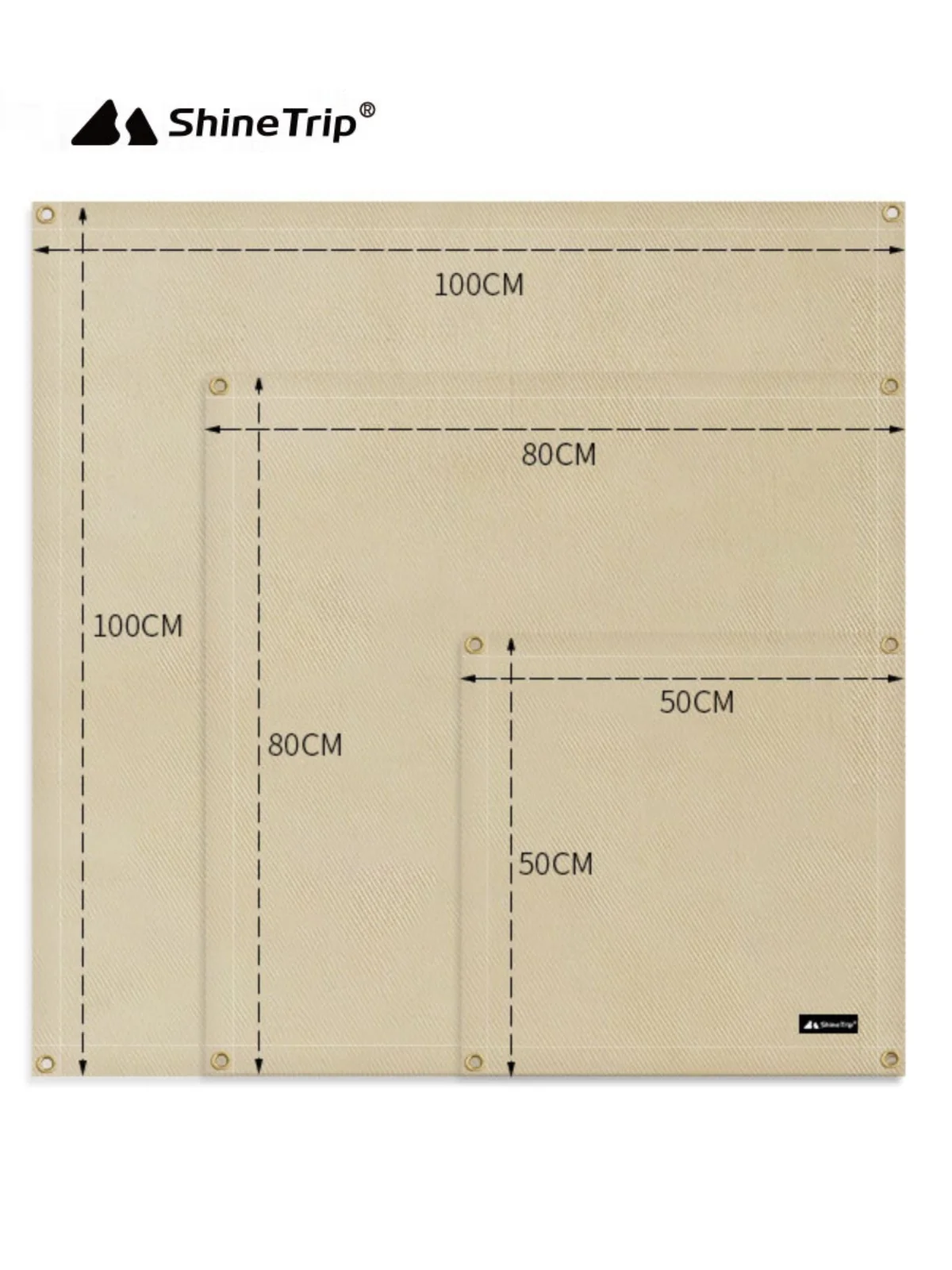Shanqu Открытый Кемпинг Огнестойкая ткань Изоляционный коврик для пикника и