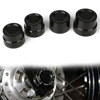 front rear axle cover cap nut kit black for harley sportster xl 883 1200 dyna softail touring v rod xg electra street glide
