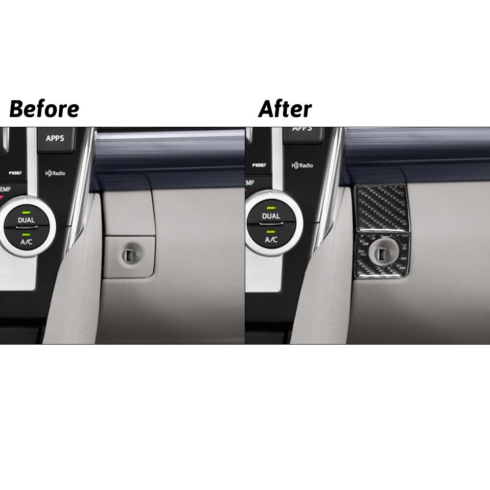 

2x Interior Carbon Fiber Correct Connector Direct Installation For Camry For Toyota Glove Storage Box Brand New