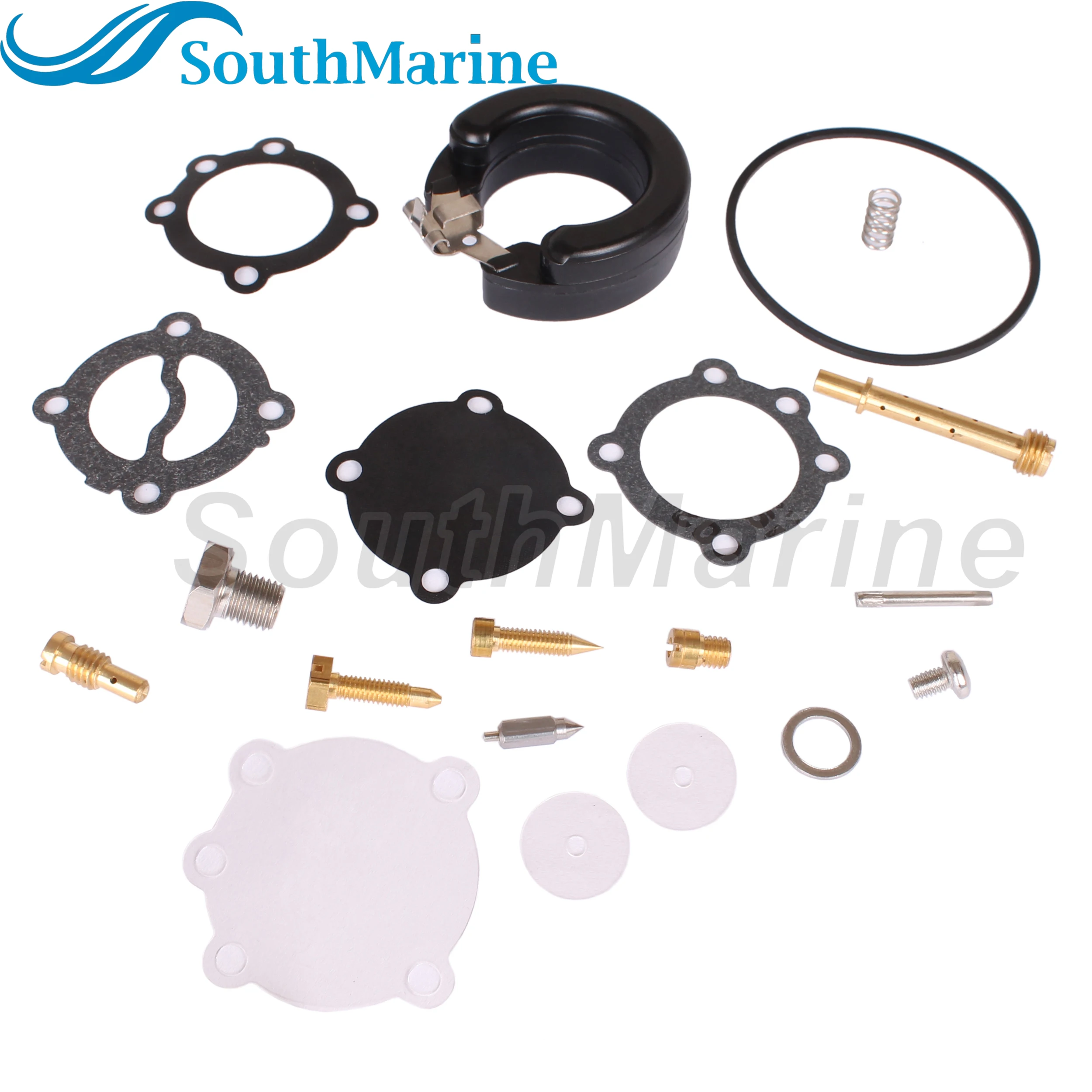 Фото Подвесной мотор 13200-93912 15170-93911 Ремкомплект карбюратора для Suzuki DT9.9 DT15 9.9HP 15HP Лодочный двигатель 13200-91D22 Карбюратор №3