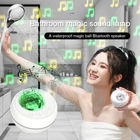 bathroom shower speaker sound lamp swimming pool atmosphere light bluetooth 5 2 waterproof music voice control stage ball lamp