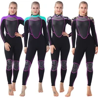 new 3mm neoprene ladies full body warm wetsuit sunscreen long sleeve snorkeling swimming surf suit water sports scuba wetsuit