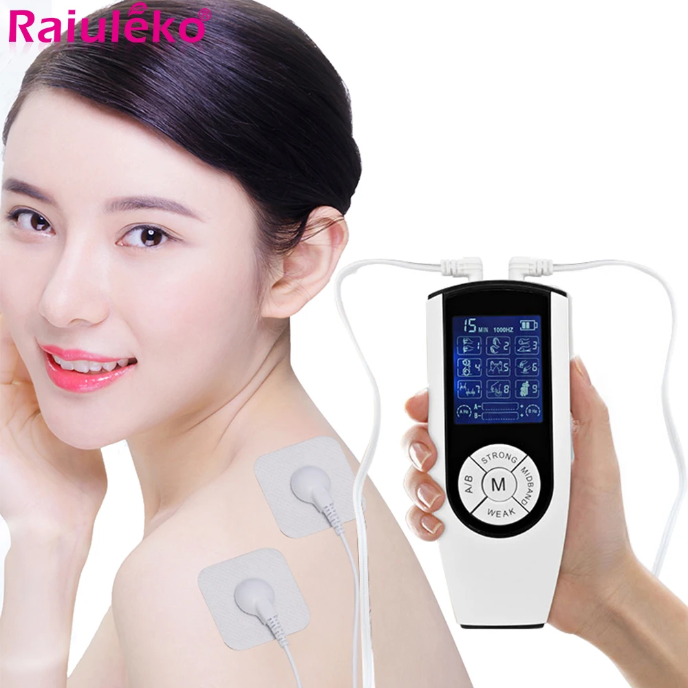 

Electric Tens Therapy Massager EMS Muscle Stimulator Pulse Acupuncture Slimming Digital Relax Massage Machine Electrostimulator