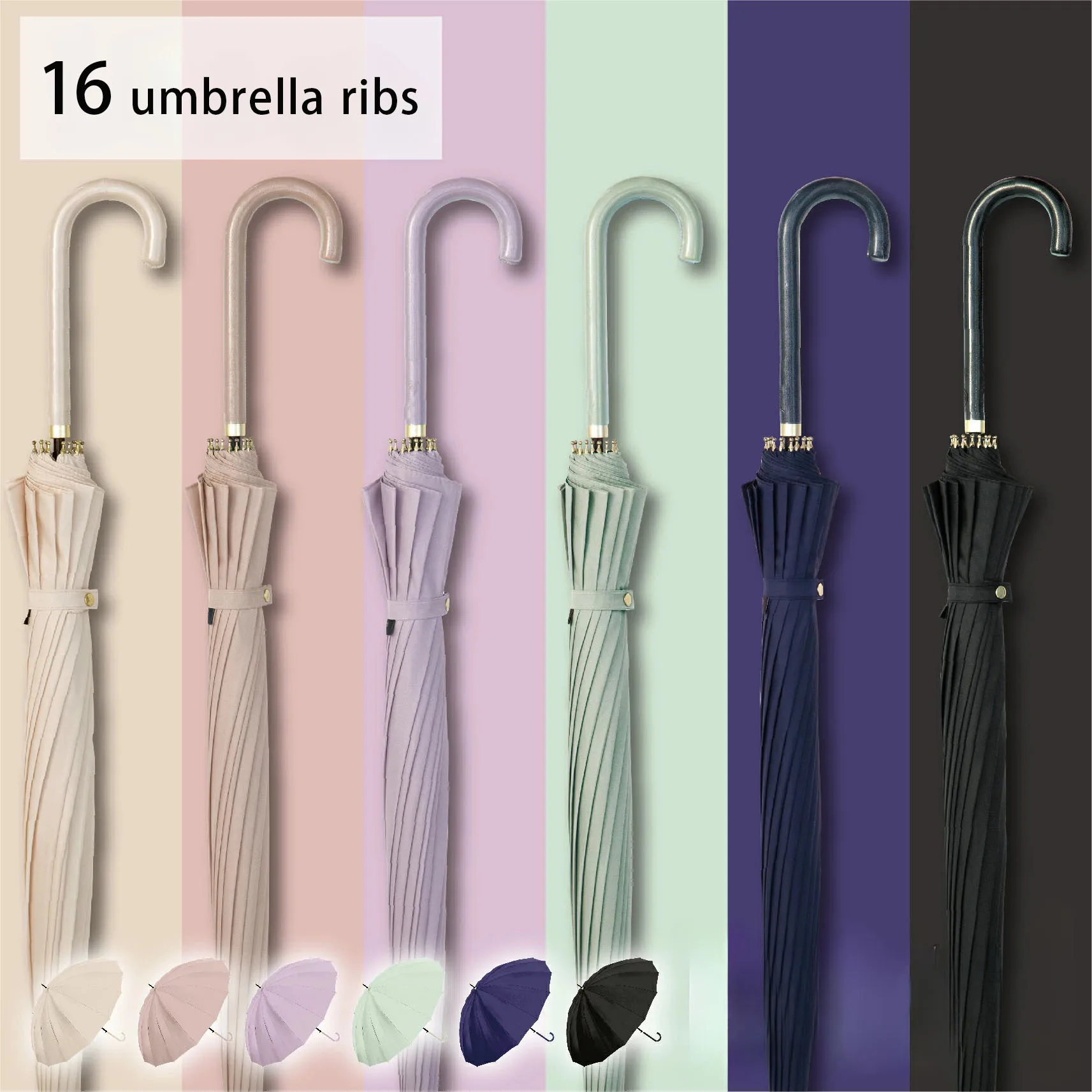 1 шт. автоматический зонт с длинной ручкой и 16 костями для мужчин женщин солнечный