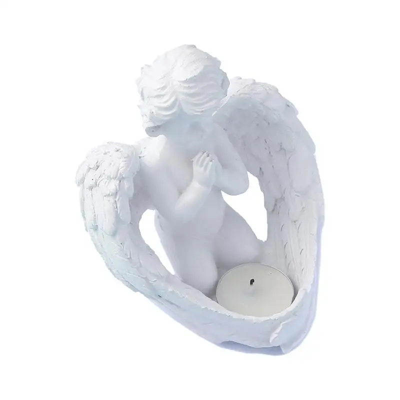 

Cherub Angel Statue Tea Light Candle Holder Cherub Sculpture Without Candle Tealight Holder For Condolence Love Bereavement Gift