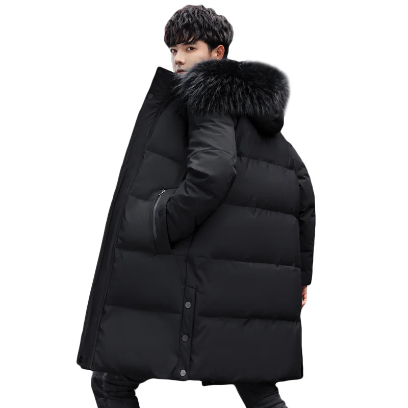 

Long Winter Coat Clothing Clothes Hooded Duck Down Coats for Men Thicken Warm Puffer Jacket Veste Homme Z