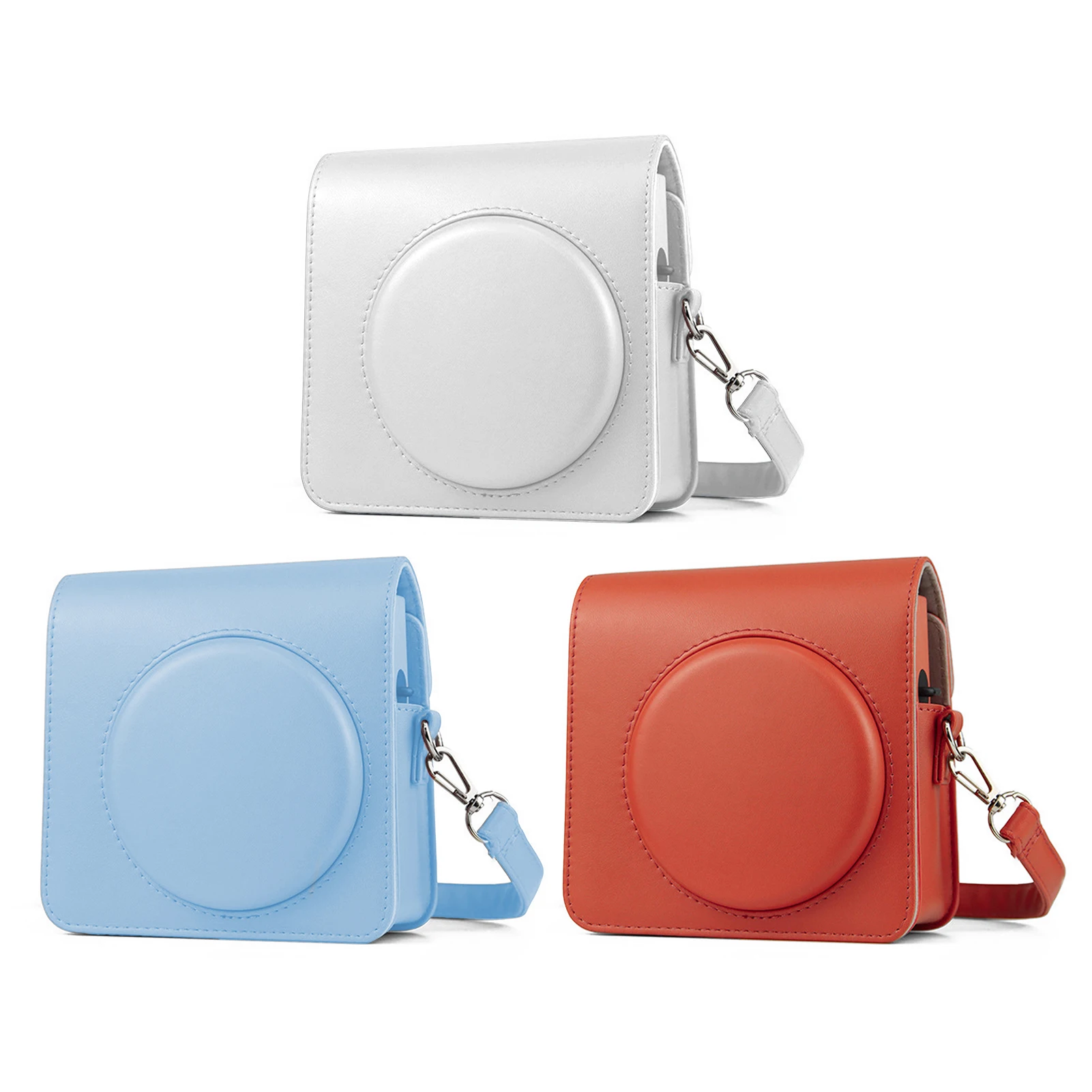 

For FUJIFILM for Instax SQUARE SQ1 Camera Bag Vintage PU Leather Case Shoulder Strap Pouch Carry Cover Protection