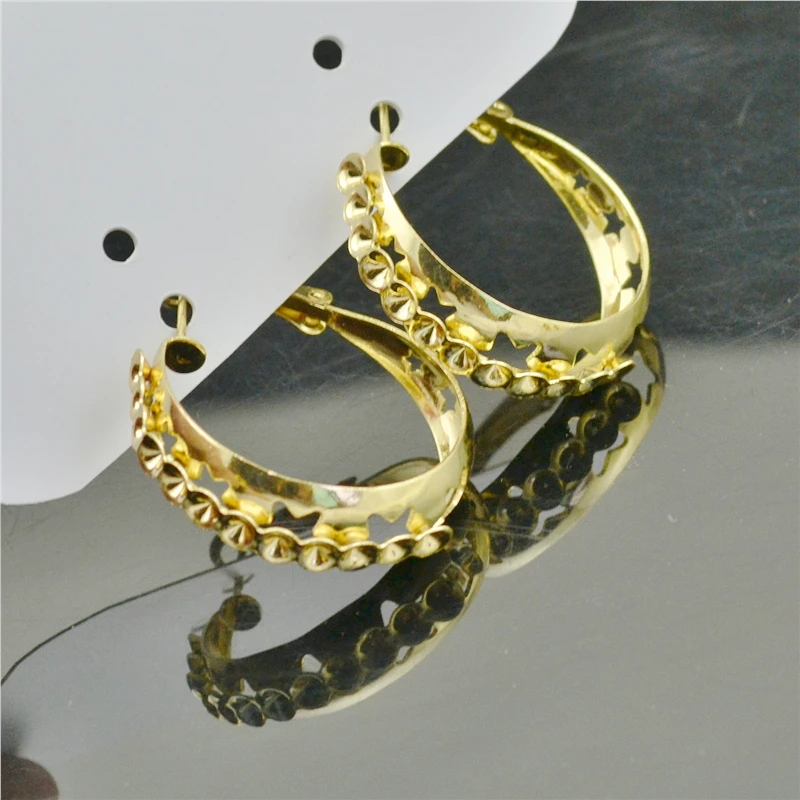 

Серьги-клипсы без пирсинга, без пирсинга, большие круглые золотые кольца, модные украшения, изящные женские серьги-кольца для женщин