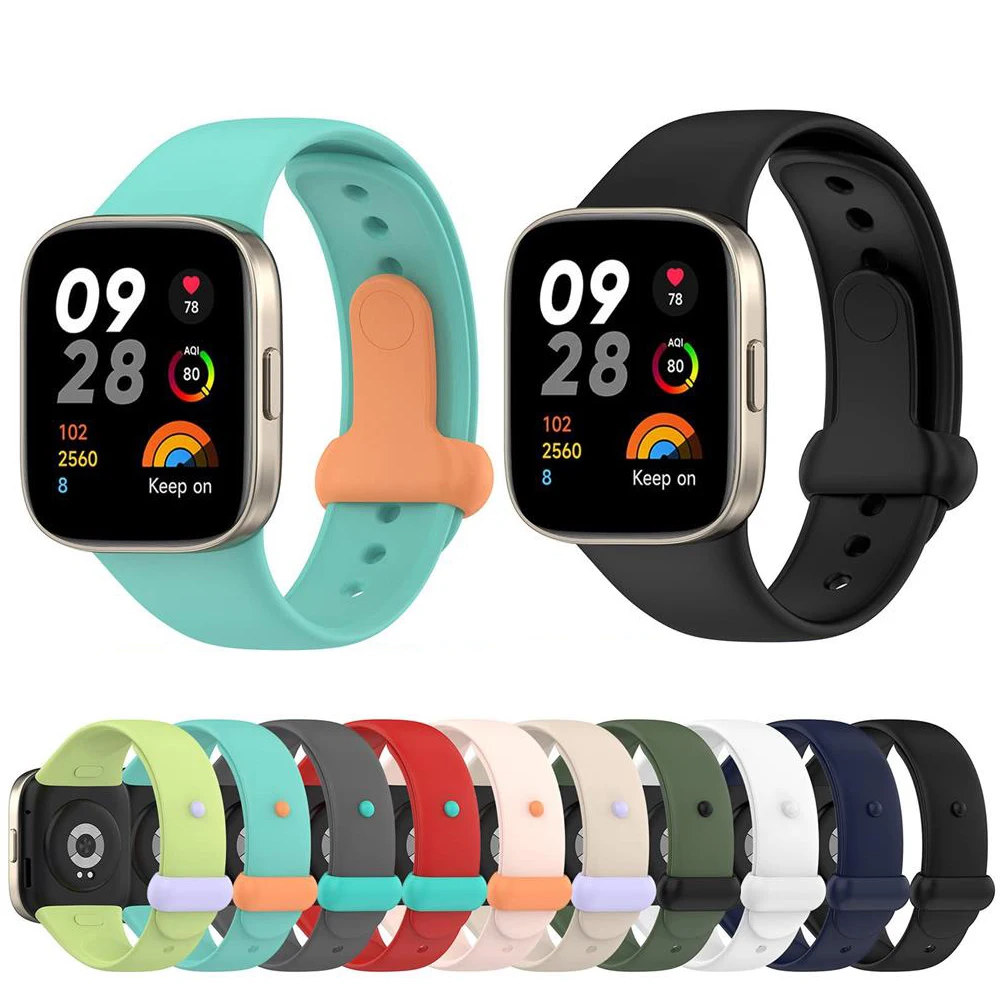 

Silicone Strap For XiaoMi Redmi Watch 3 Accessories Replacement Wristband Soft sport belt bracelet Correa Mi Watch Lite 3 band