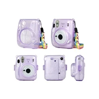 for instax mini 11 crystal transparent protective case cover bag for fuji fujifilm instant camera bag instax mini 11 accessories