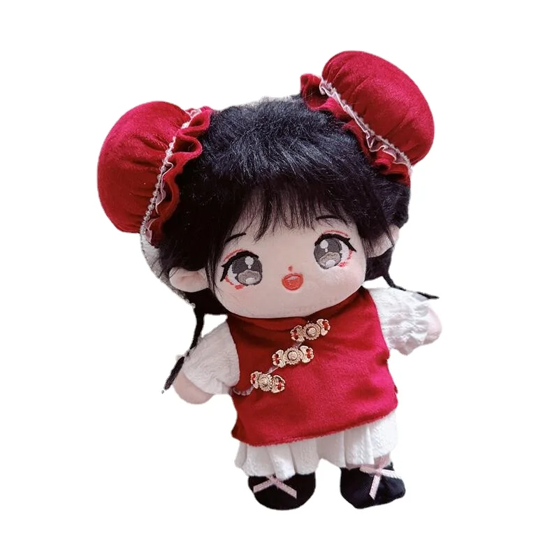

20cm Cotton Doll Clothes Normal Body Fat Body Naked Doll Ancient Dress Cheongsam Skirt Dress Up Idol Doll Fans DIY Gift Toys