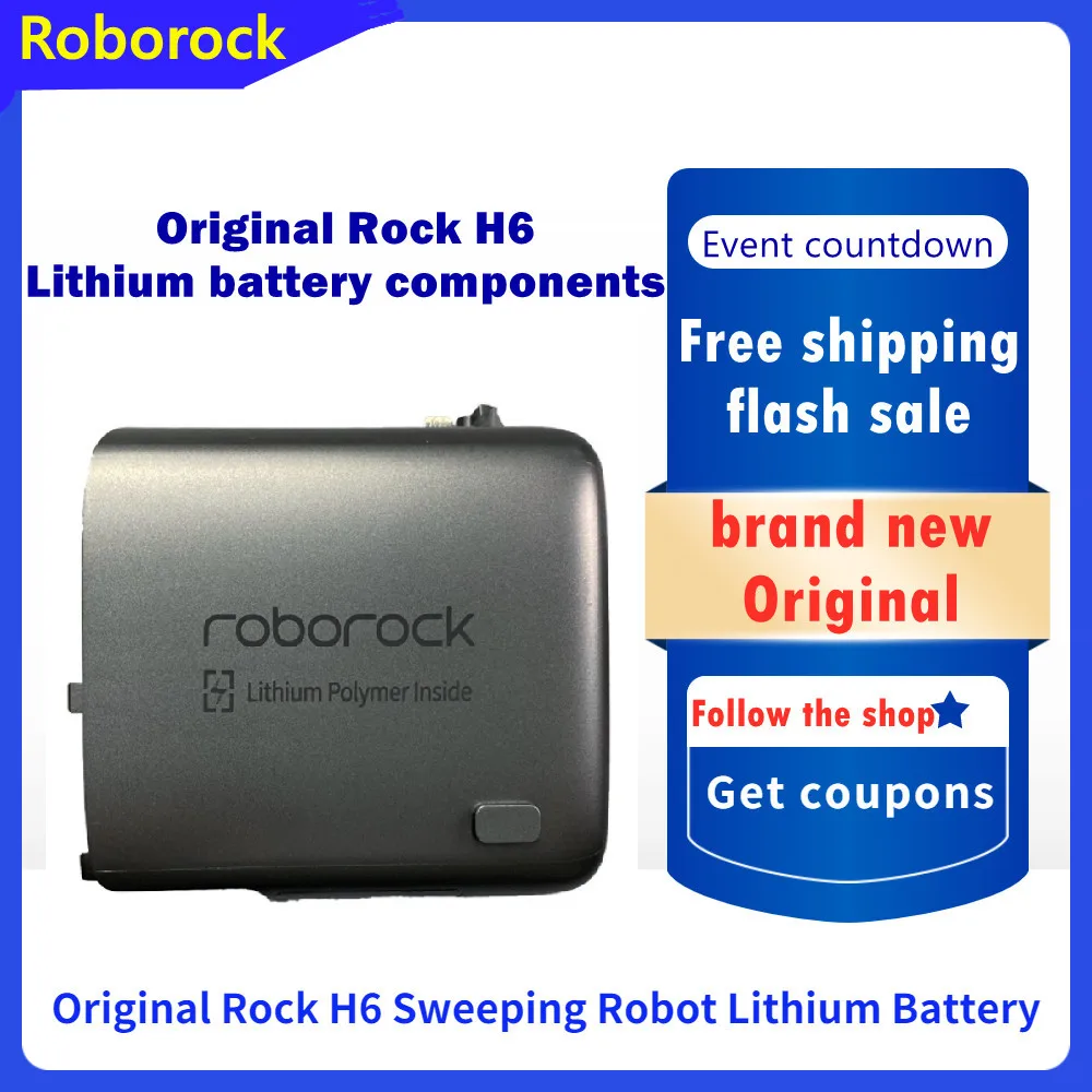 Brand New 100% Original Roborock Sweeping Robot H6 Wireless Handheld Vacuum Cleaner Lithium Battery Parts Accessories