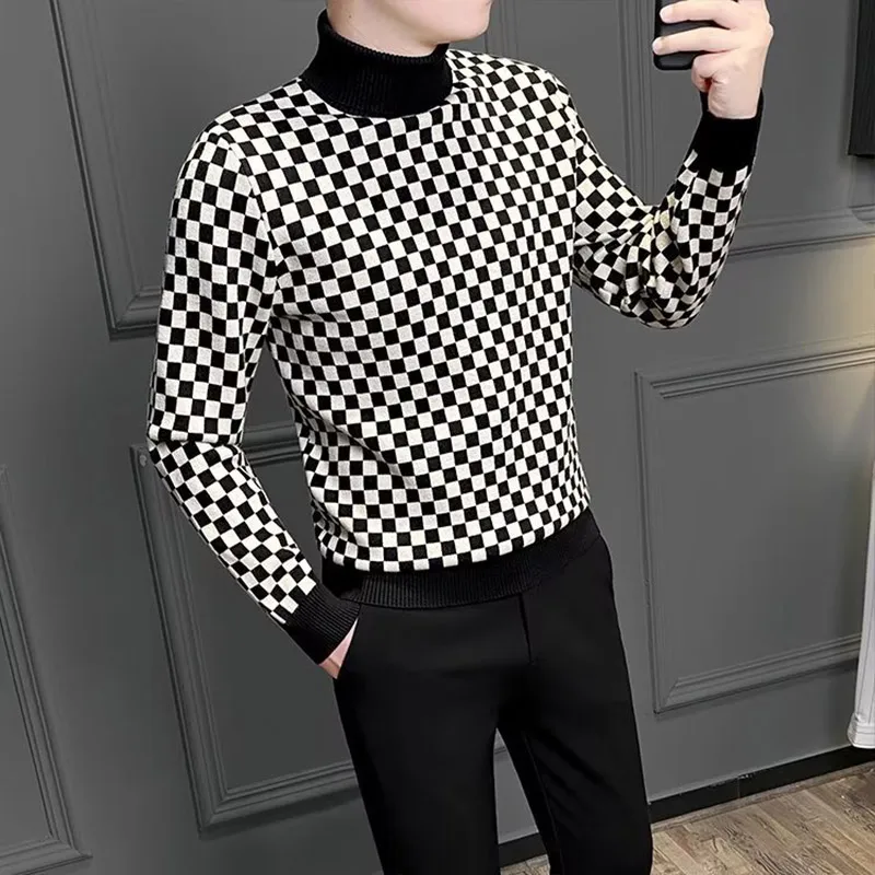 Зимняя модная Стильная приталенная нижняя рубашка в стиле K-POP Харадзюку