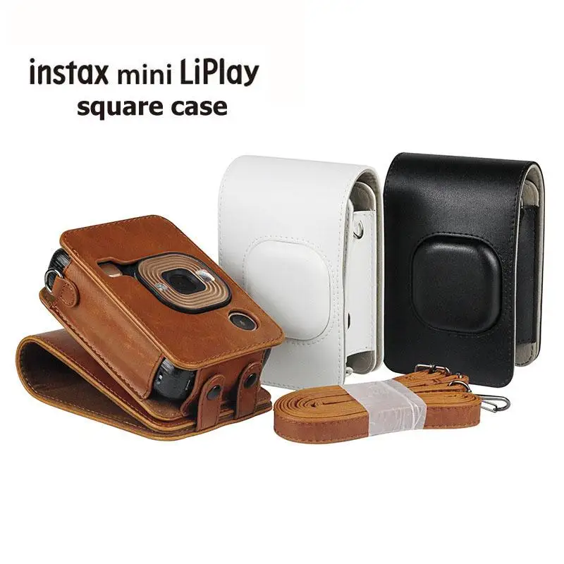 Новинка для FUJIFILM Instax Mini Liplay гибридная фотокамера Мгновенной Печати в стиле ретро искусственная кожа Фотосумка на плечо черная коричневая белая