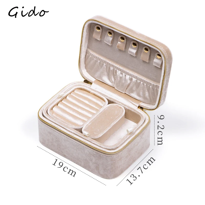 Большая фланелевая коробка для хранения ювелирных изделий