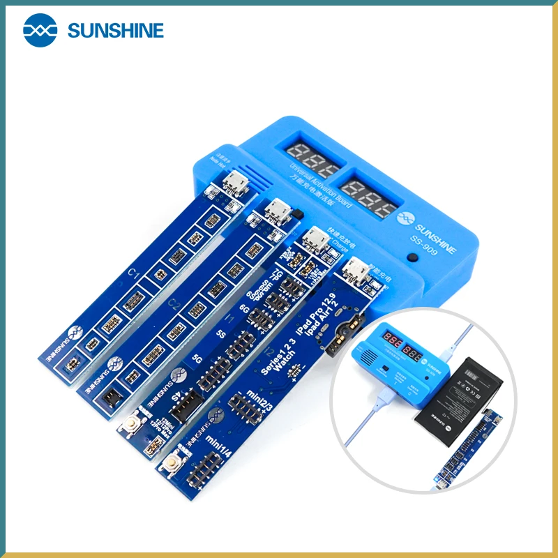 

SUNSHINE SS-909 V7.0 Universal Battery Charging Activation Board Tester Fast Charging Plate For IPhone Ipad Android Phone Repair