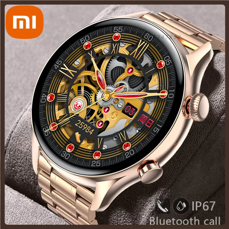 

Xiaomi 2022 AMOLED Full Screen Touch Women Smart Watch Fitness Watch Bluetooth Call Custom Dial Smartwatch for Xiaomi Women Men