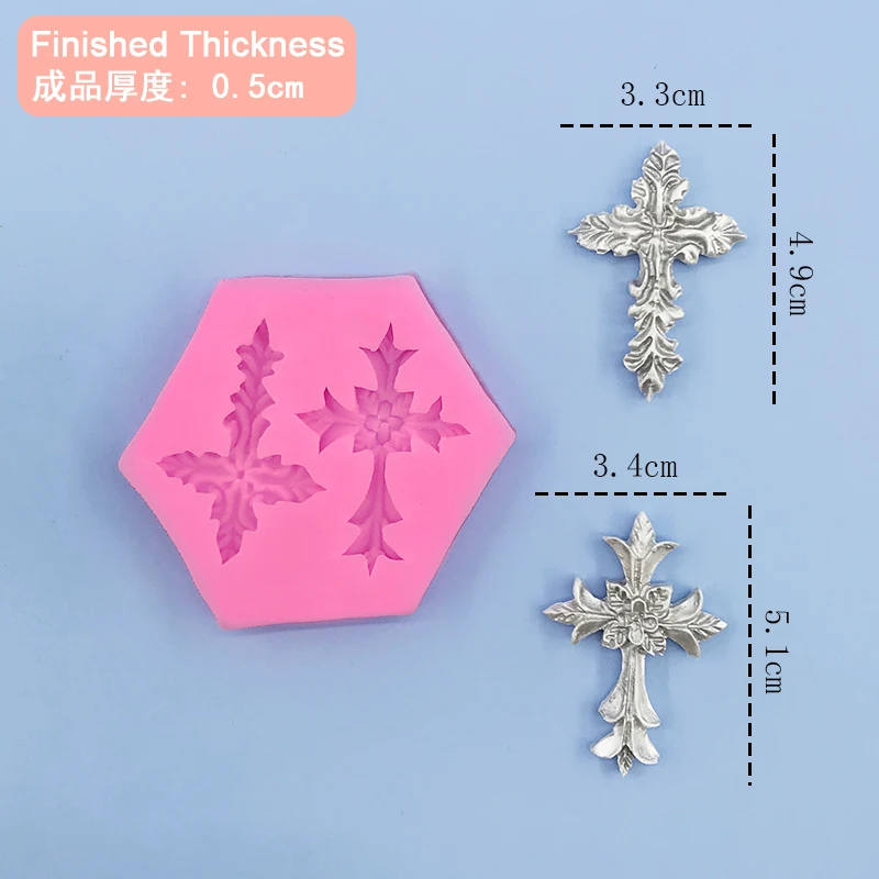 

Формы для торта MNYB силиконовые gothic flower cross