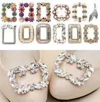 european fashion diy crystal rhinestone charm shoe decorations shoe clip clothing collocation shoe accessories