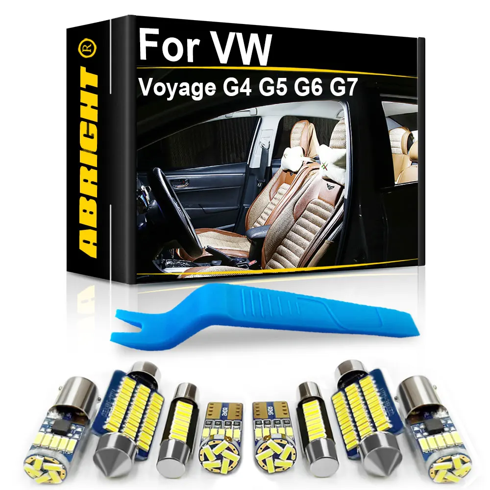 

Светодиодные лампы для освещения салона автомобиля Canbus для Volkswagen VW Voyage G4 G5 G6 G7 2009 2010 2011 2012 2013 2014 2015 2016 аксессуары