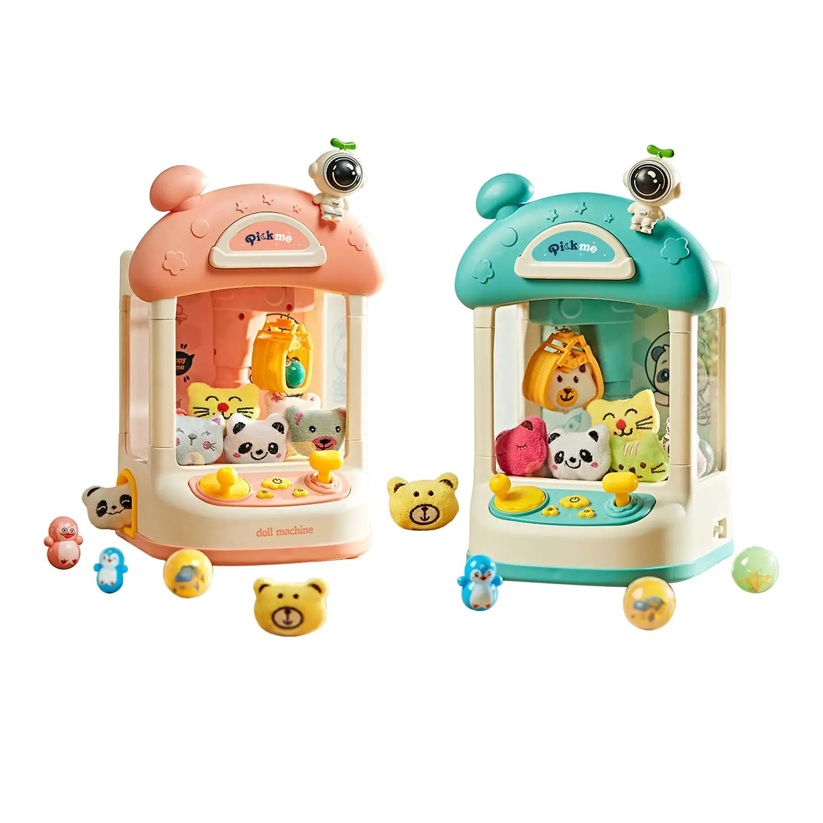 

Doll Claw Machine Candy Dispenser Toys Doll Grabbing Machine Mini Vending Machine for Boys Adults Kids Children Holiday Gifts