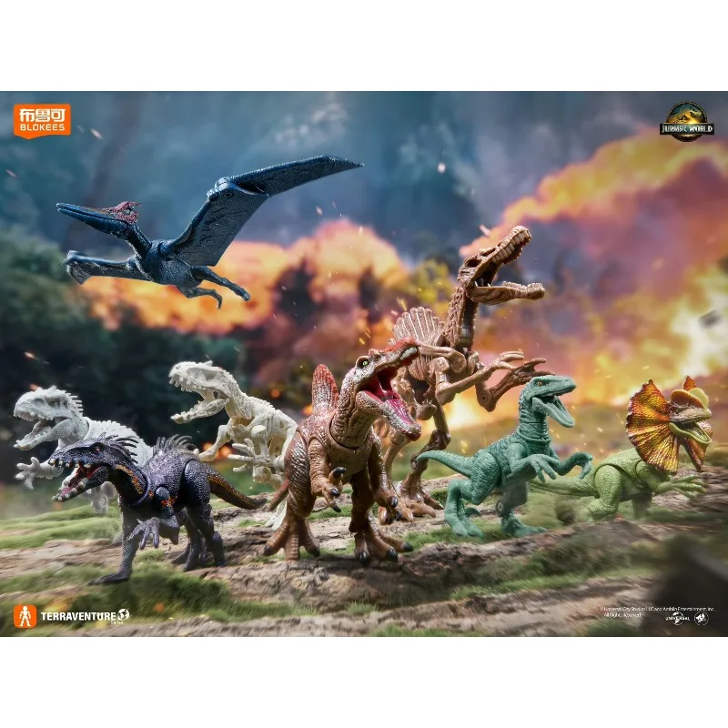 Фото Коллекционные подарочные наборы для сборки моделей Blokees Jurassic World Terraventure TS 01 02 03: Мировая лаборатория, Тираннозавр Рекс №4