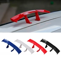 gt style carbon look car rear spoiler mini wing small model decoration auto accessories car styling black blue red white grey