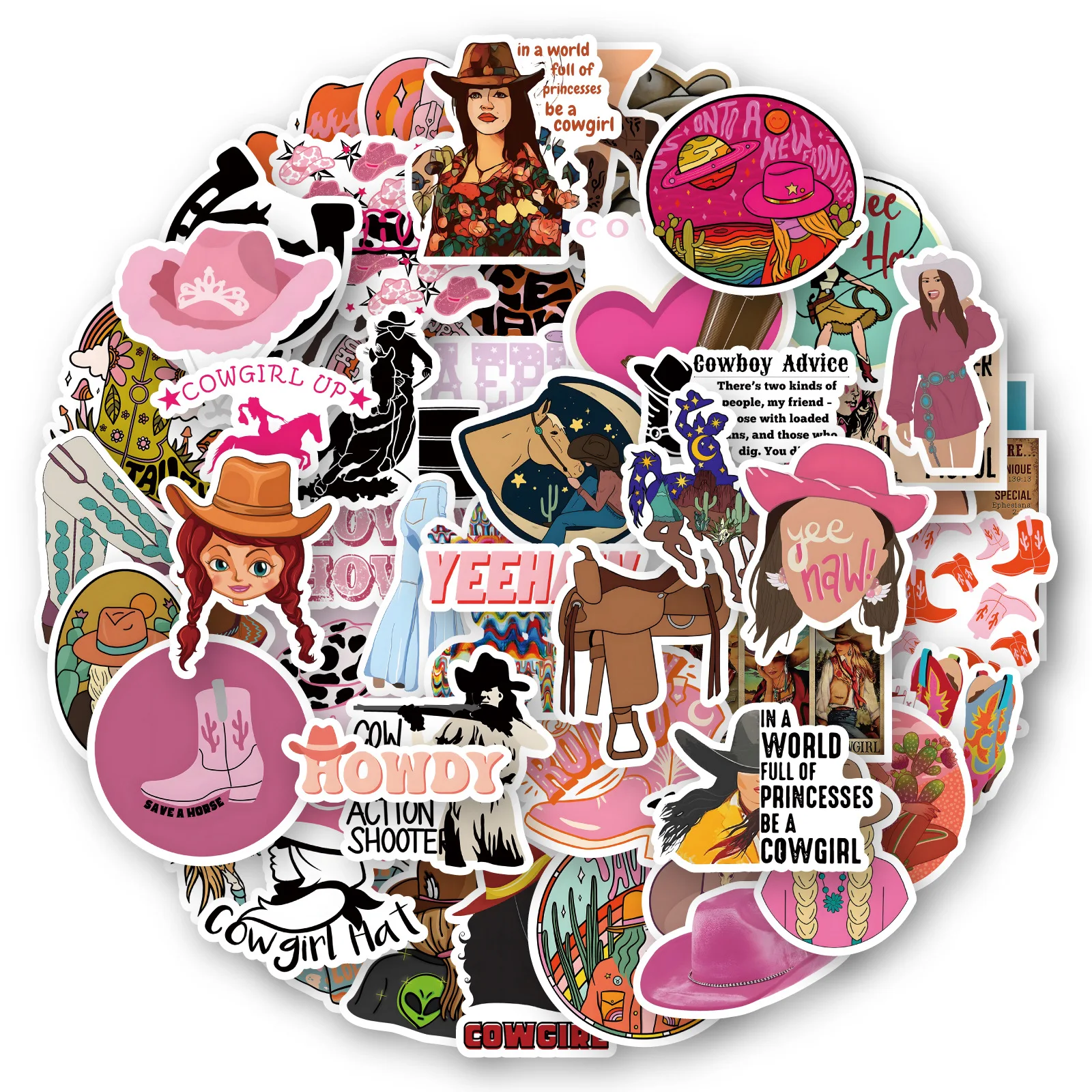 

10/50Pcs The Girl of The Golden West Girl Stickers Crafts and Scrapbooking Stickers Toys Book Decorative Sticker DIY Stationery