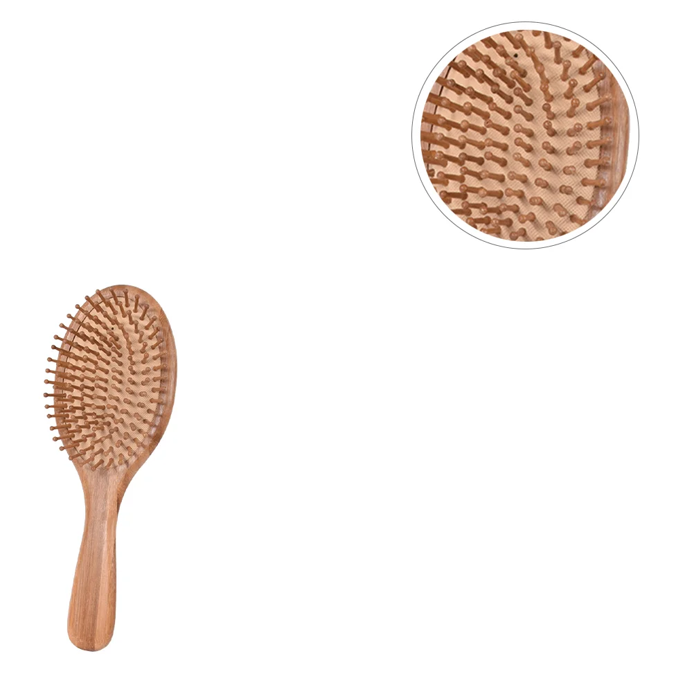 

Natural Bamboo Airbag Comb Cushion Hair Portable Anti-static Hairbrush Haircut Tool Bristle Curl Massager Accessories
