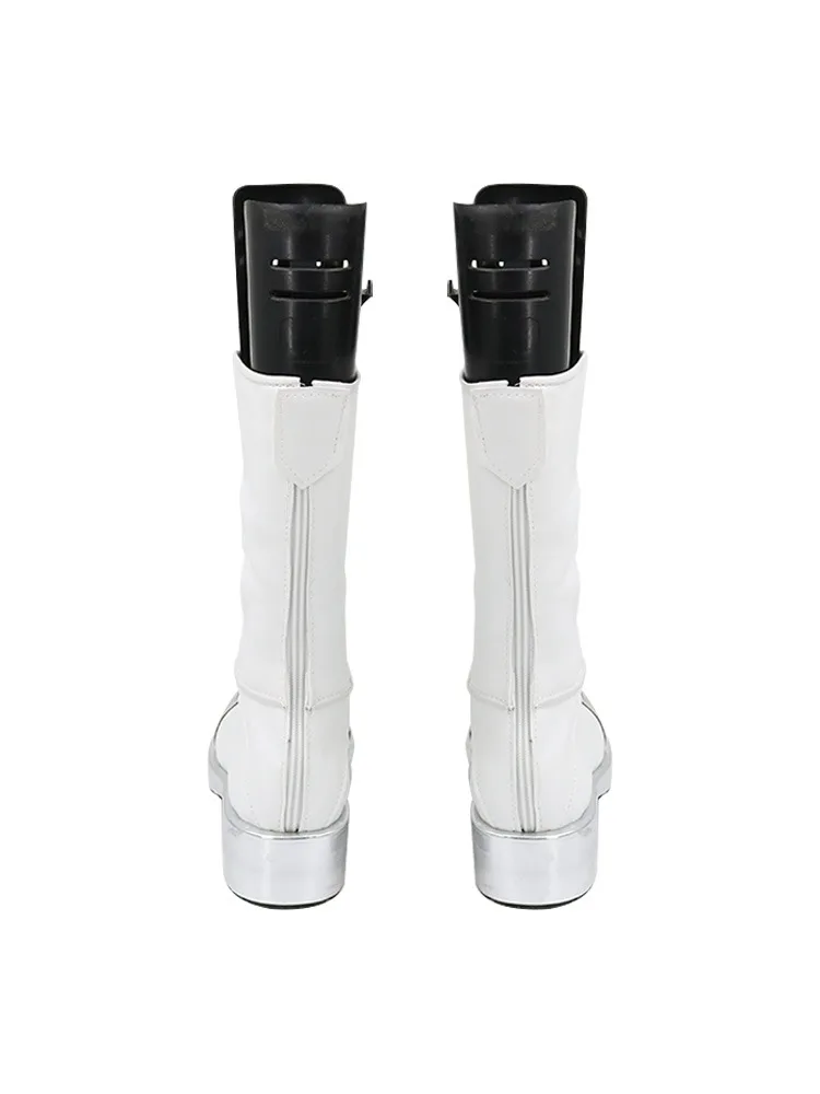 D.va Обувь для косплея Игра OW Реквизит из искусственной кожи Хэллоуин Карнавальные