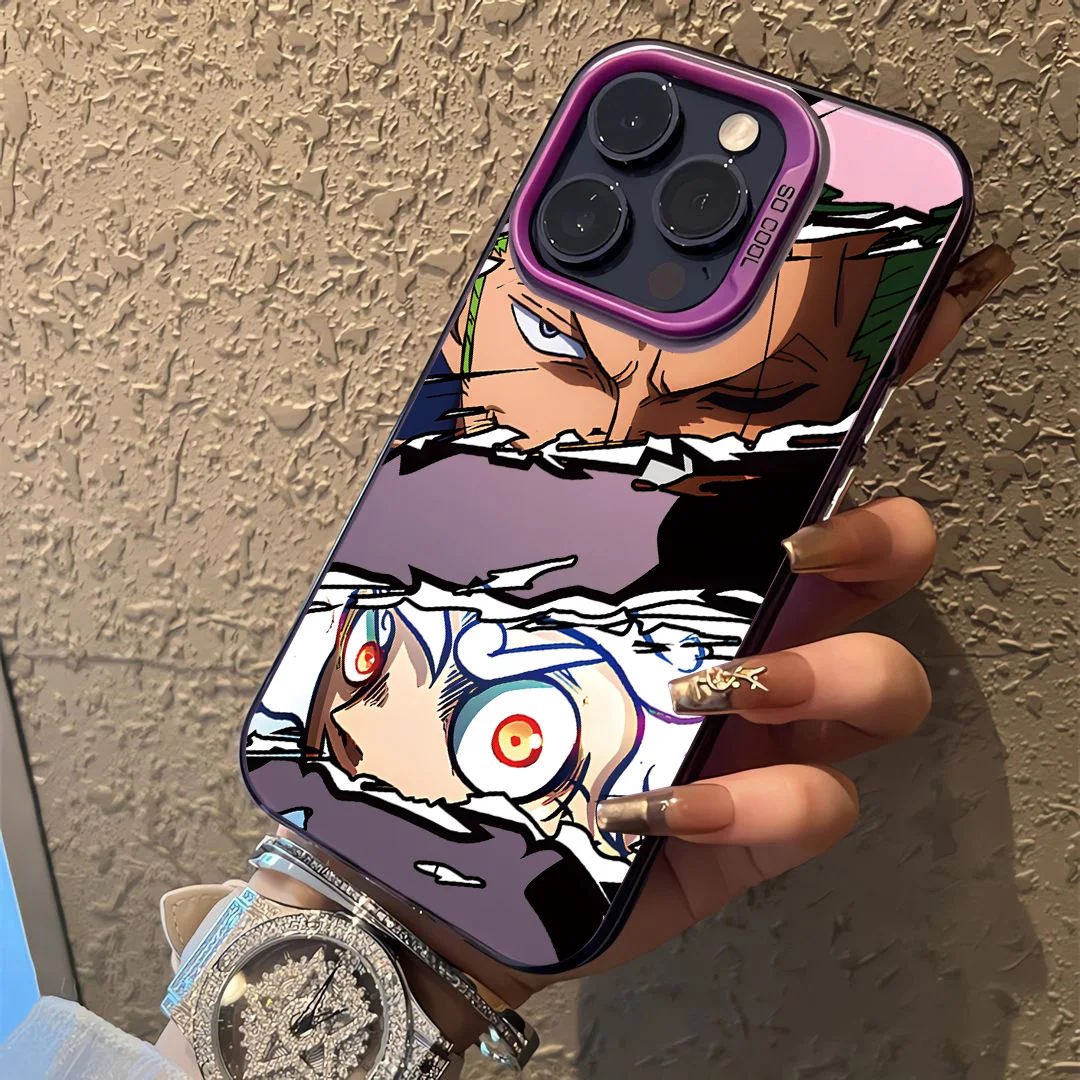 Матовый чехол для телефона с аниме-дизайном для iPhone 17, 17e, 16e, 16, 15, 14, 13, 12, 11 Mini, Pro, Max, X, XR, XS MAX, 8, 7, Air, Plus (art.: 3920d9744642f) - 3920d9744642f