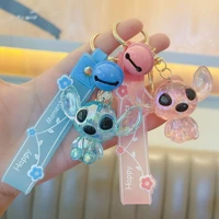 stitch cartoon keychain doll girl heart pendant creative backpack couple doll cute pendant key chain