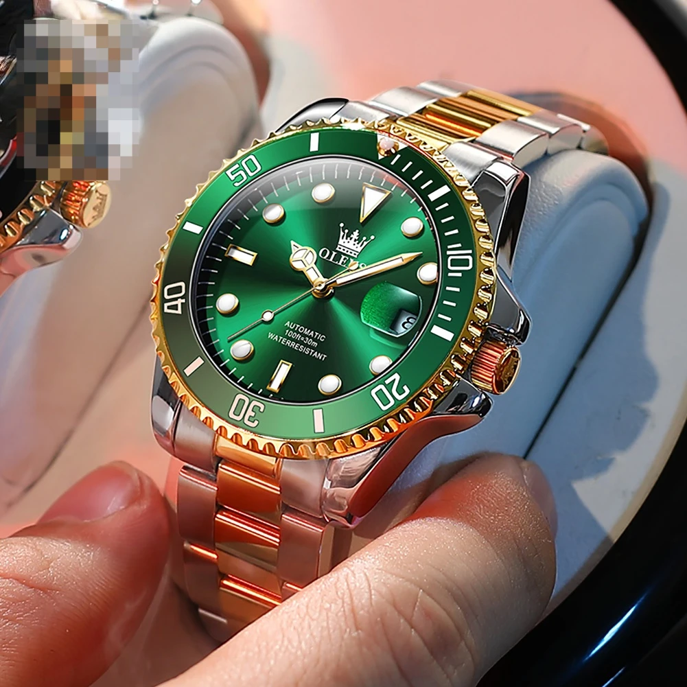 Luxury Brand Men Automatic Mechanical Watches Watch For Men Classic Style Luminous Waterproof Fine Steel Watch Sports