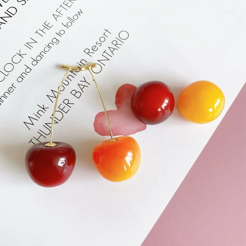 

Новинка 2023, серьги в виде фруктов и вишни, длинные модные подарки в ретро-стиле