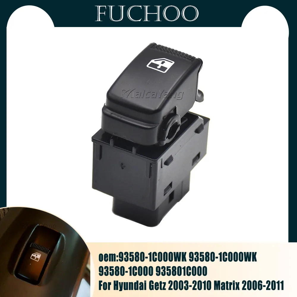 

For Hyundai Getz Matrix Tucson For KIA Sorento Sportage Carens 93580-2E000 Power Window Single Switch 93580-1C000WK