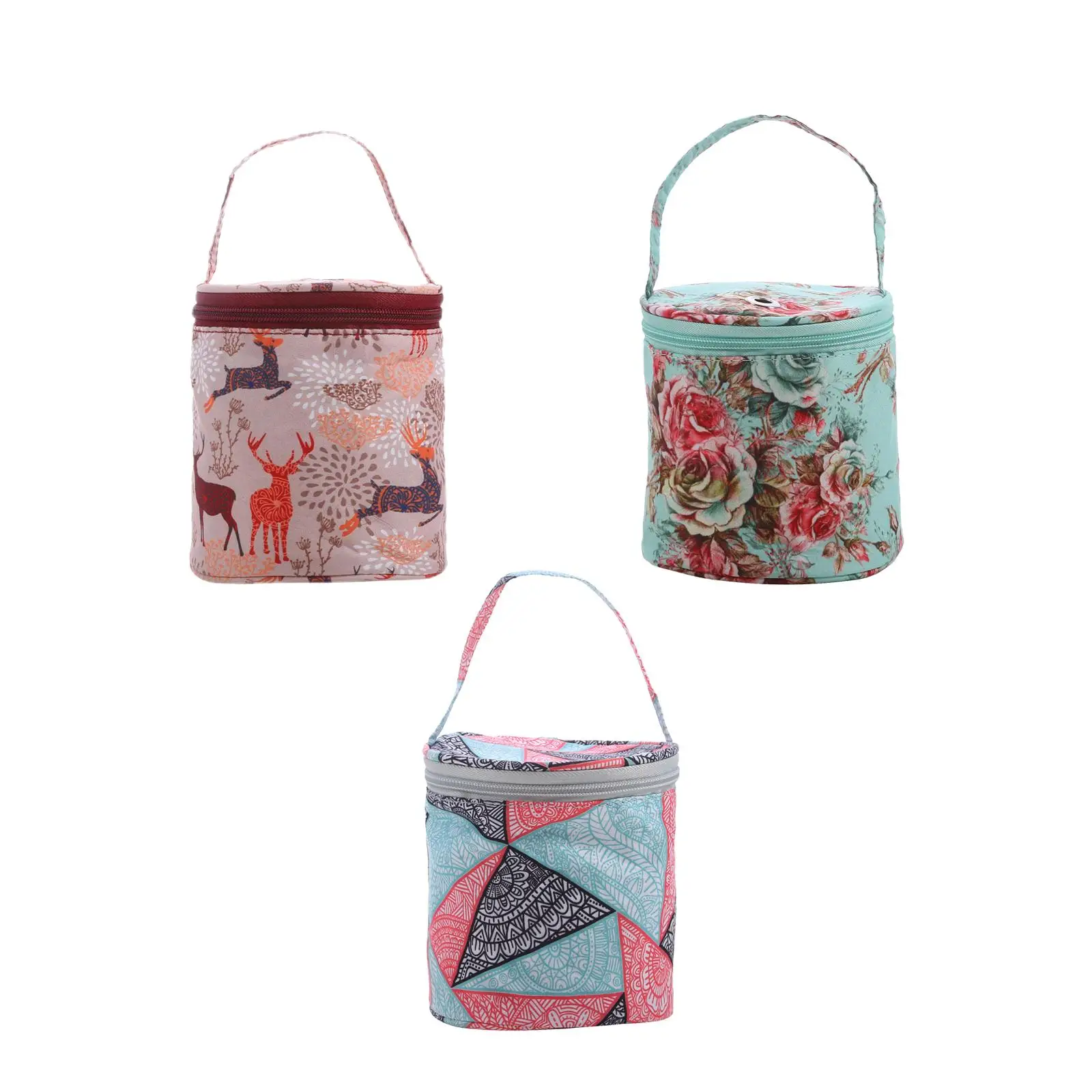 

Portable Yarn Storage Bag Crocheting Knitting Supplies Polyester Craft Organizer