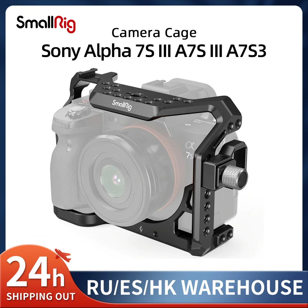 SmallRig-jaula de cámara A7S3 A7siii para SONY Alpha 7S III, abrazadera de cámara con Cable compatible 3007