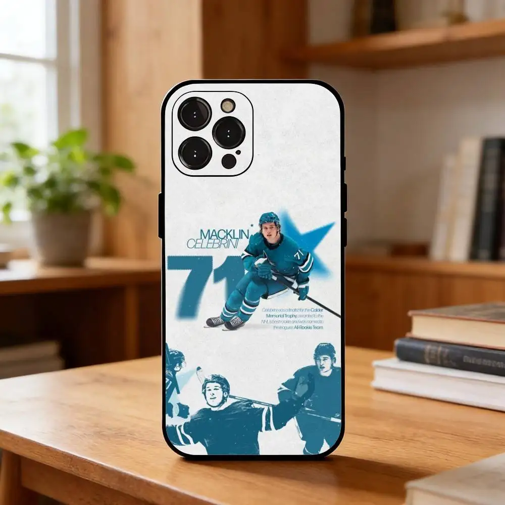 COOL M-Macklin Celebrini Чехол для телефона для iPhone 17, 16, 15, 14, 13, 12 Plus, Pro Max, XS, 5G, мягкий силиконовый, черный (art.: 3920da24d31da) - 3920da24d31da