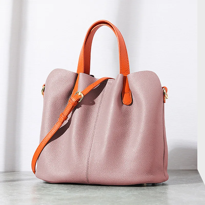 Women's Bag for Women Fashion Luxury Designer Handbags for Women Soft Cowhide Leather Casual Tote High-capacity Shoulder Bag New