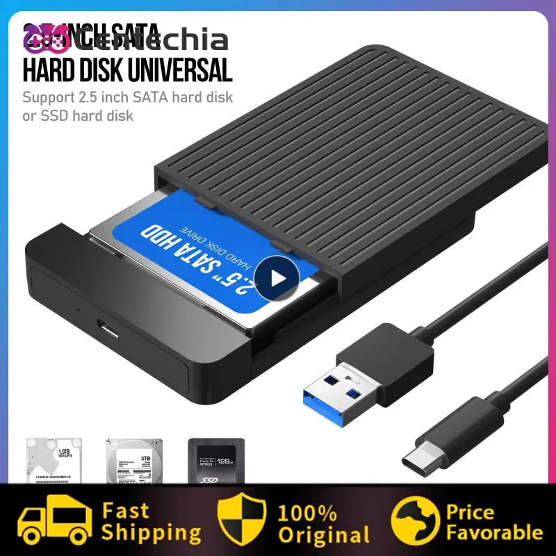 

With Usb3.0 Type C Cable Hard Drive Case High-speed Usb To Sata Hard Drive Box Pocket Hard Disk Enclosure External Storage 6gb/s