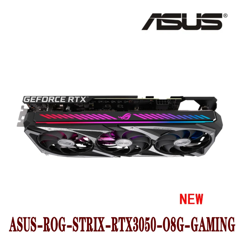 ASUS ROG Strix GeForce RTX™3050 OC Edition 8GB RTX 3050 поддержка процессора AMD Intel LHR для настольного
