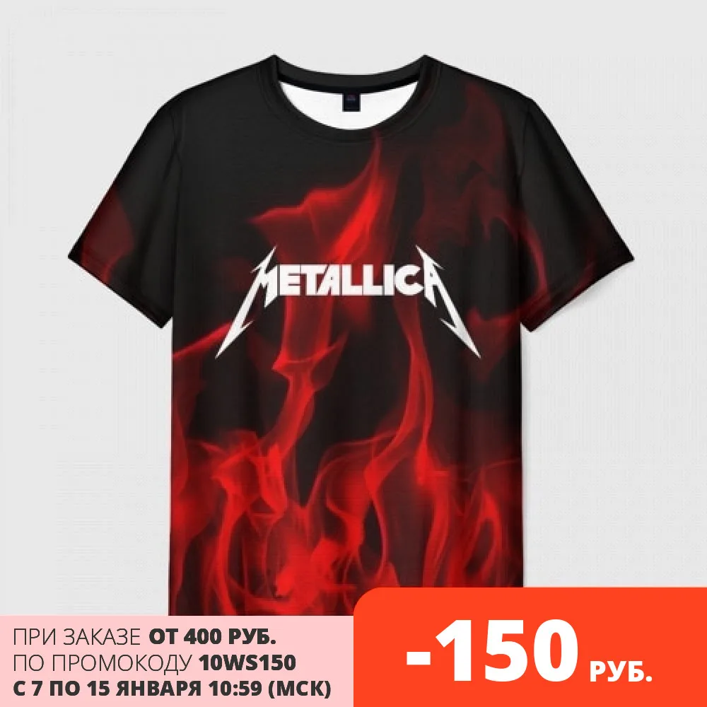 Мужская футболка 3D METALLICA | одежда