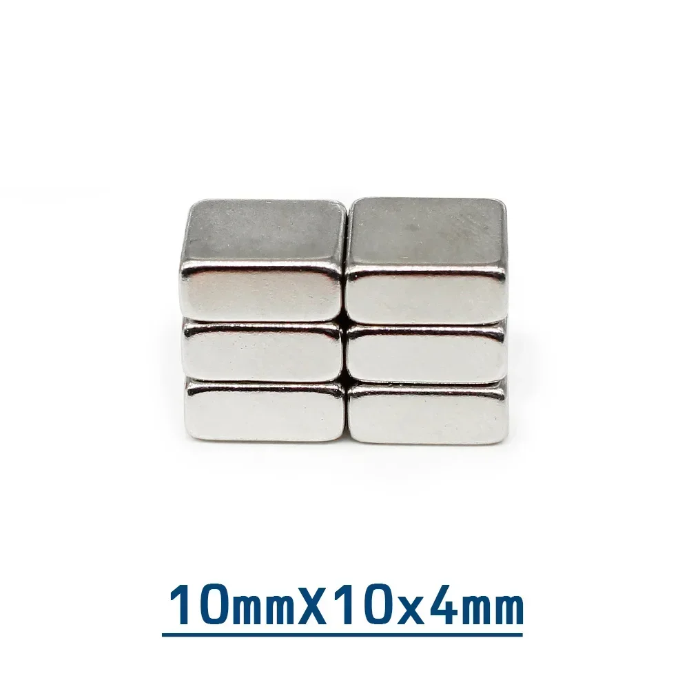 5/10/20/50/100 шт. 10x10x4 квадратные мощные магнитные магниты мм Блок редкоземельный