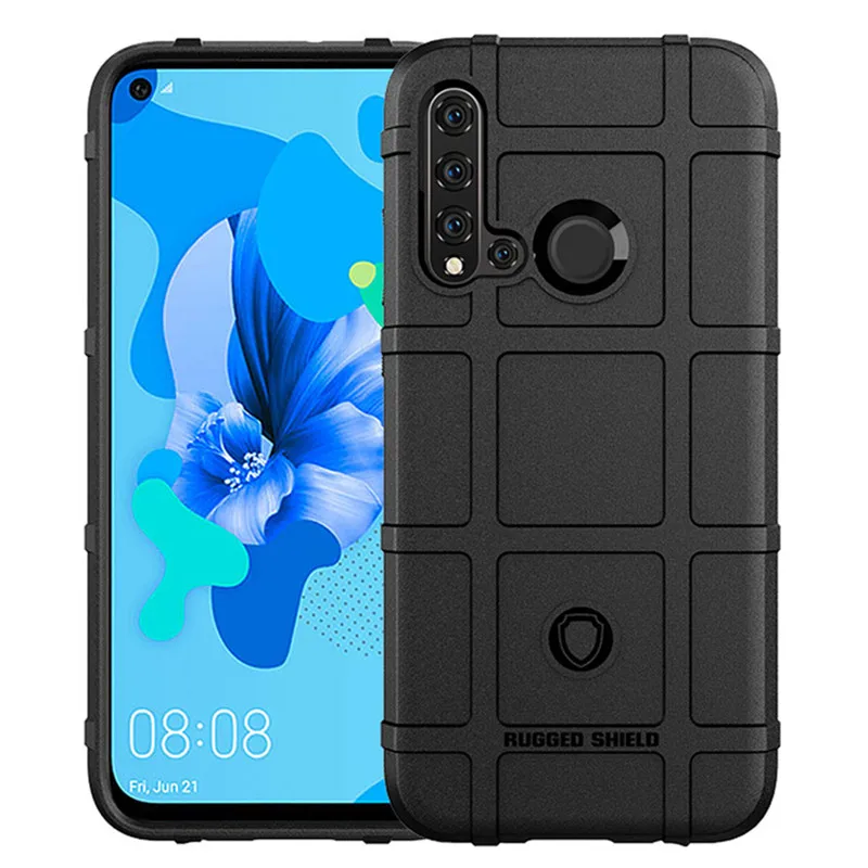 

Shockproof Thick Shield Case for Huawei Nova 5i Silicone Cases for P20 Lite 2019 Huawey Armor Heavy Matte Cover Anti Knock