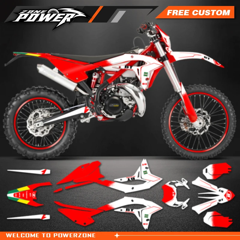 Фото Powerzone пользовательские фоны графические наклейки наборы наклеек для Beta Xtrainer 150 200 250 300 350 400 450 2023 2024 2025 02 №2