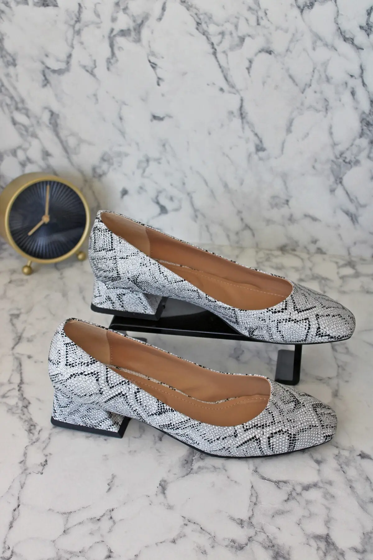 

Betsy Silvery Silver Slippers