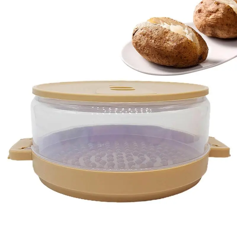 

DIY Microwave Potato Baker Low Calories Oven Potato Bacon Maker Kitchen Bakeware Tools Set Baking Dishes & Pans Snacks Maker